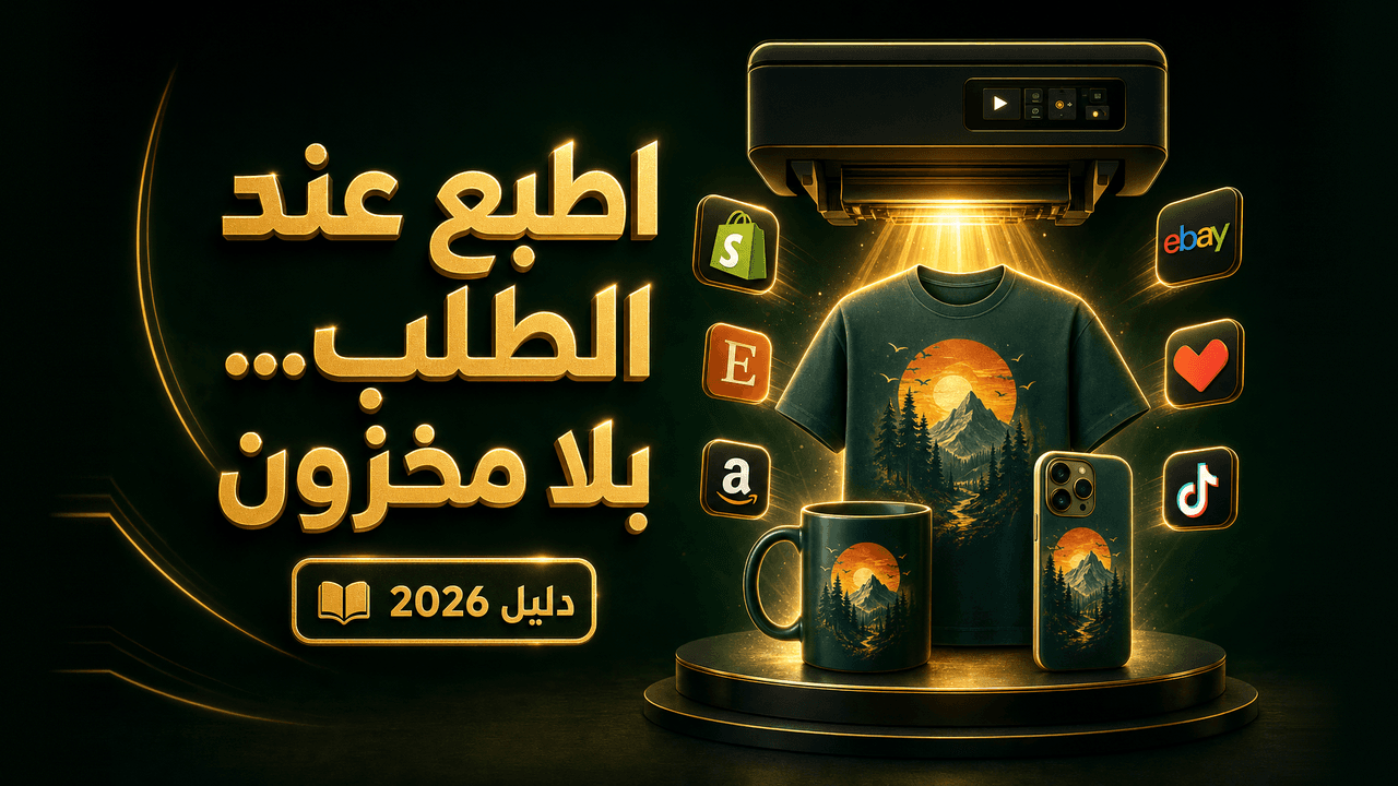 أفضل منصّات الطباعة عند الطلب للعرب (دليل 2026)