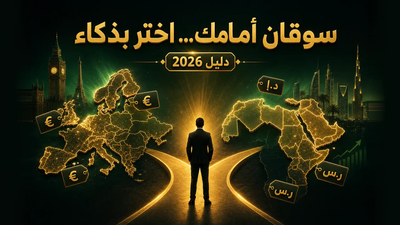 هل أبيع للسوق الأوروبي أم العربي وأنا في أوروبا؟ 2026