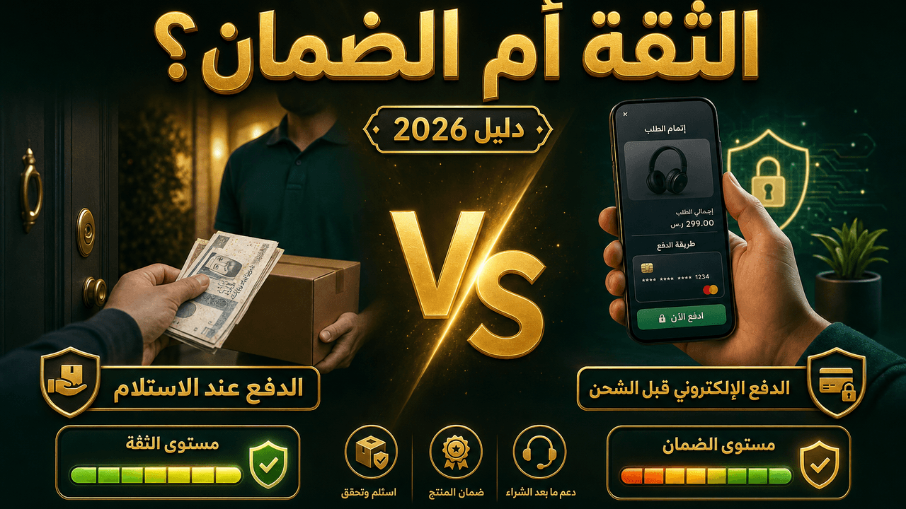 الفرق بين الدفع عند الاستلام والدفع المسبق (مقارنة 2026)