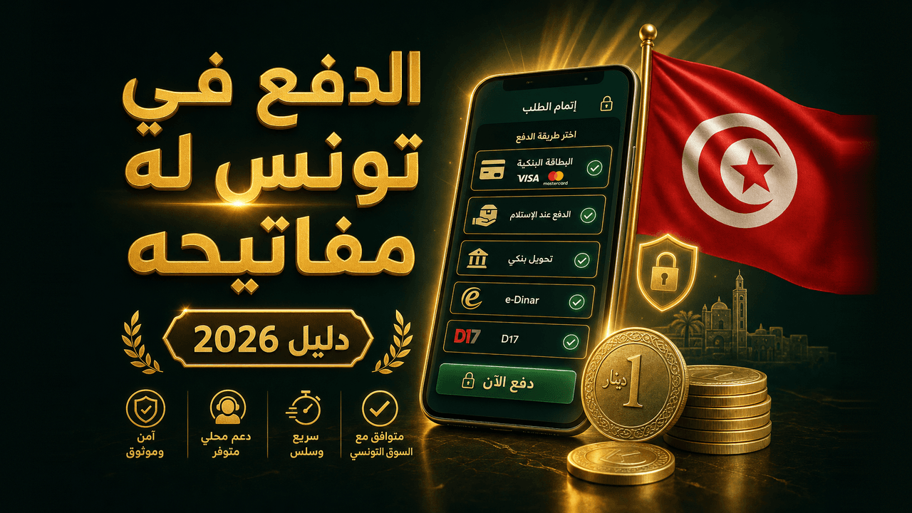 بوابات الدفع المتاحة للمتاجر في تونس (معايير 2026)