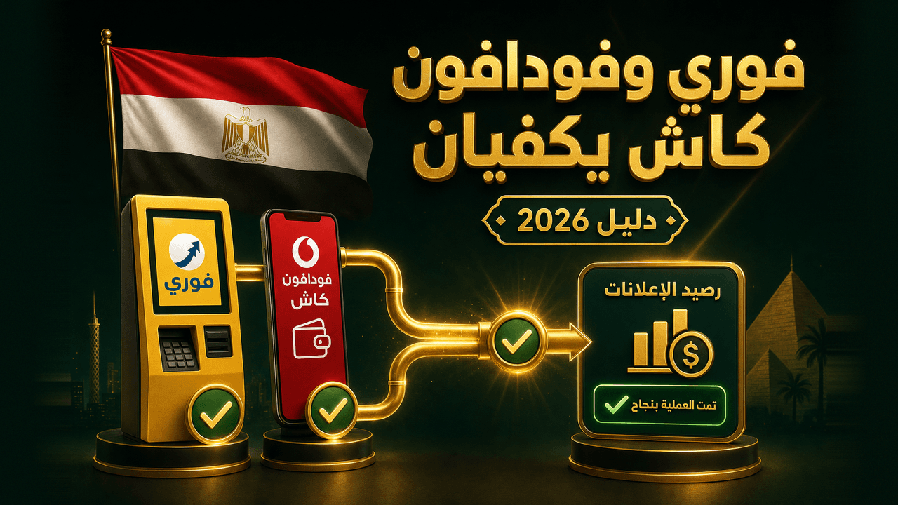 طرق دفع إعلانات فيسبوك في مصر: فوري وفودافون كاش 2026