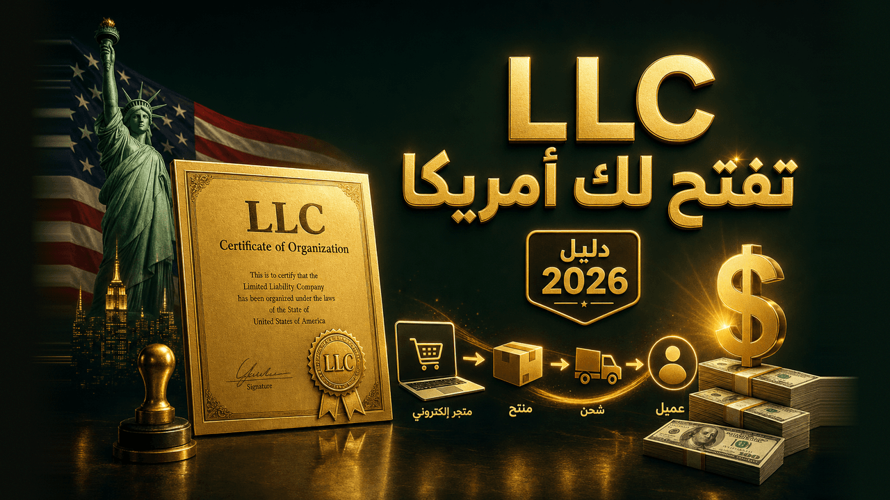 كيف تبدأ دروبشيبينغ في أمريكا بالعربية؟ (دليل LLC 2026)
