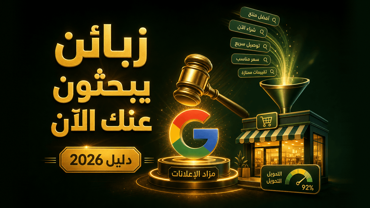 إعلانات جوجل (Google Ads) للمتاجر الإلكترونية: دليل المبتدئ 2026