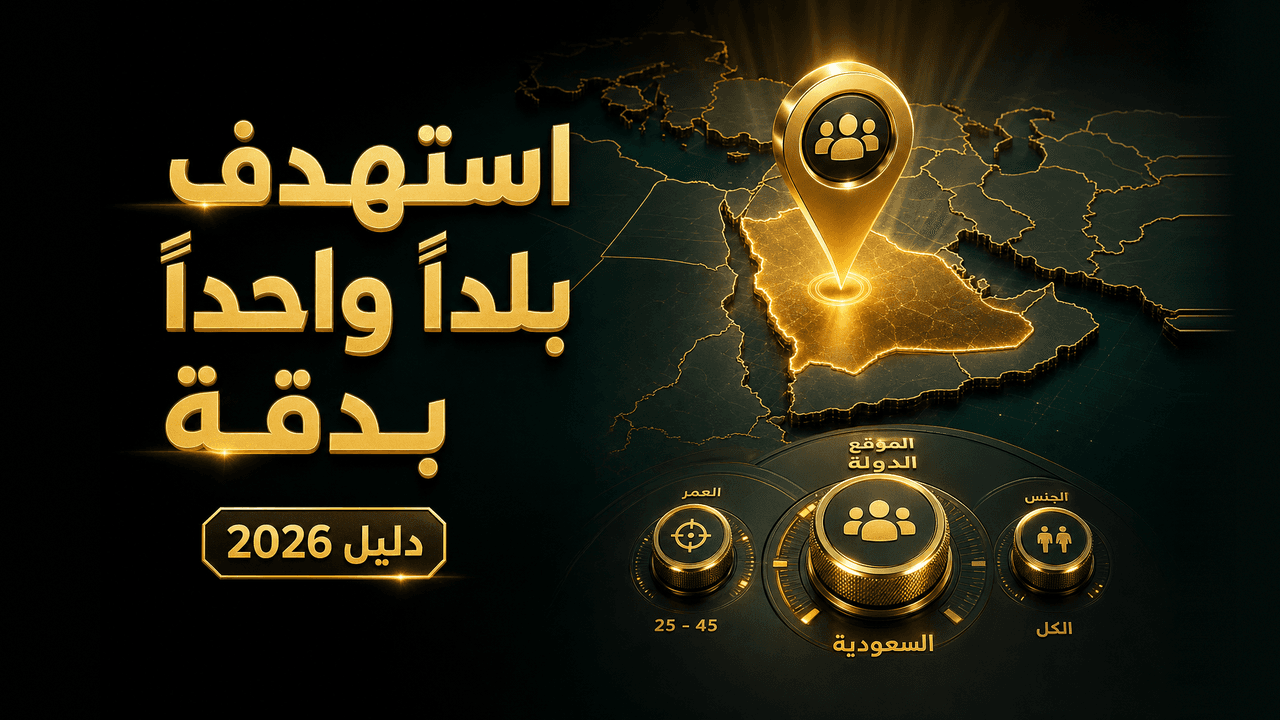 كيف أستهدف جمهور دولة عربية محدّدة في إعلاناتي؟ (2026)