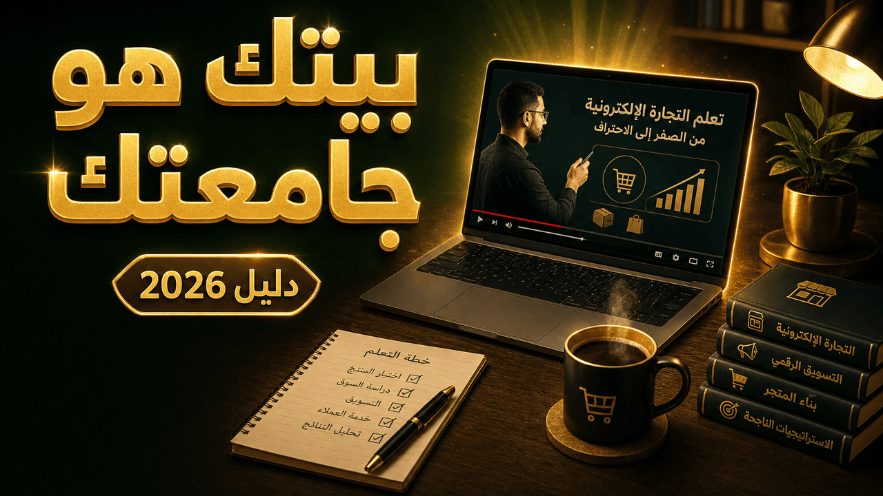كيف أتعلم التجارة الإلكترونية من البيت؟ 2026