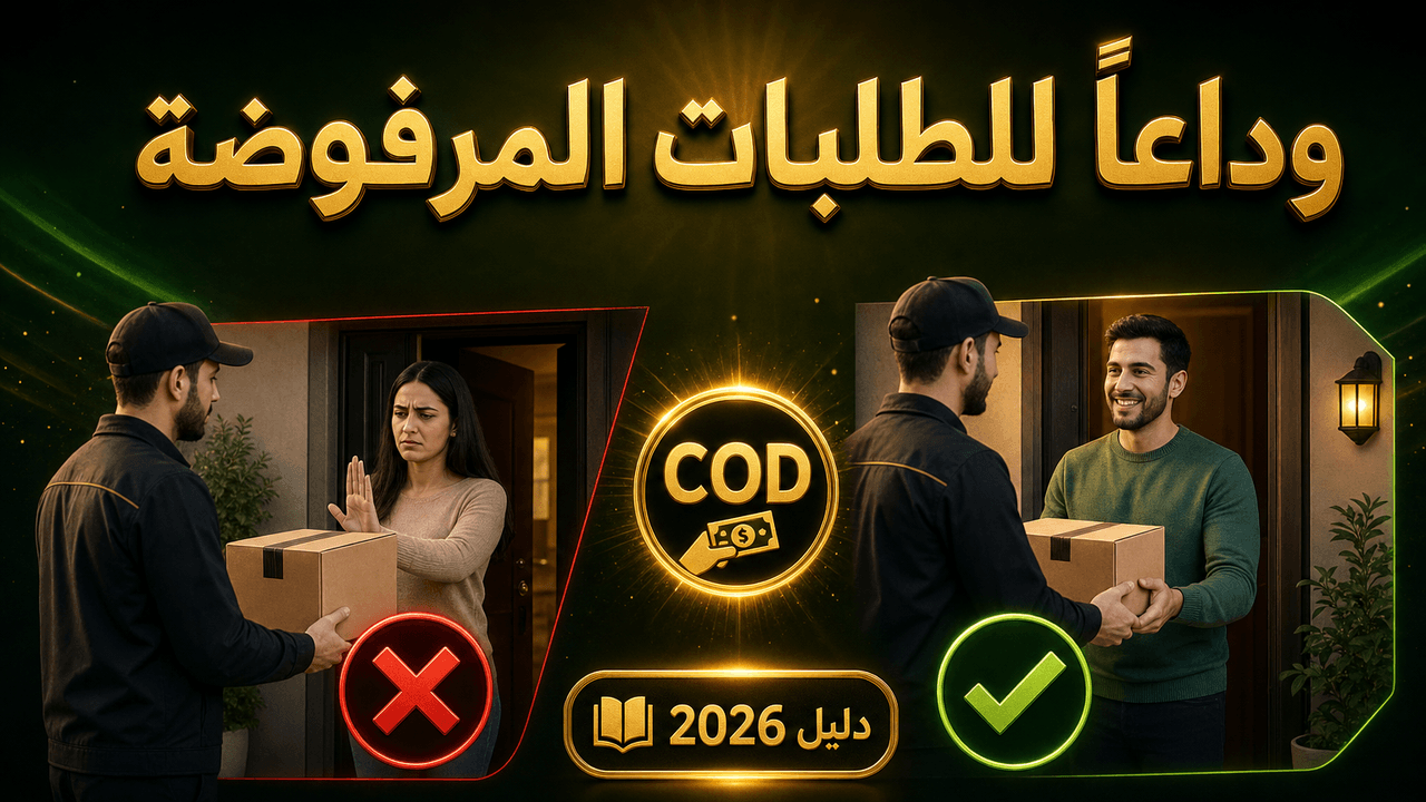 كيف أقلل الطلبات المرفوضة عند التسليم؟ (مشكل COD) 2026