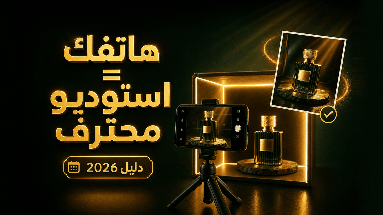 كيف أصور منتجاتي باحترافية بهاتفي فقط؟ 2026