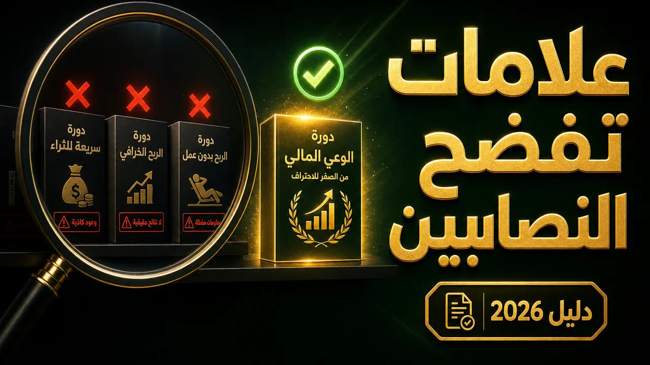 كيف تعرف الدورات النصابة من الجادة؟ علامات تكشف الاحتيال 2026