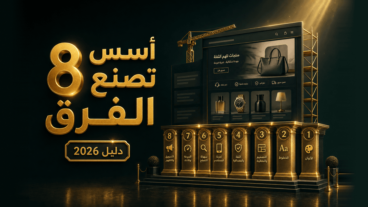 كيف تصمّم متجرك الإلكتروني باحتراف؟ (8 أسس 2026)