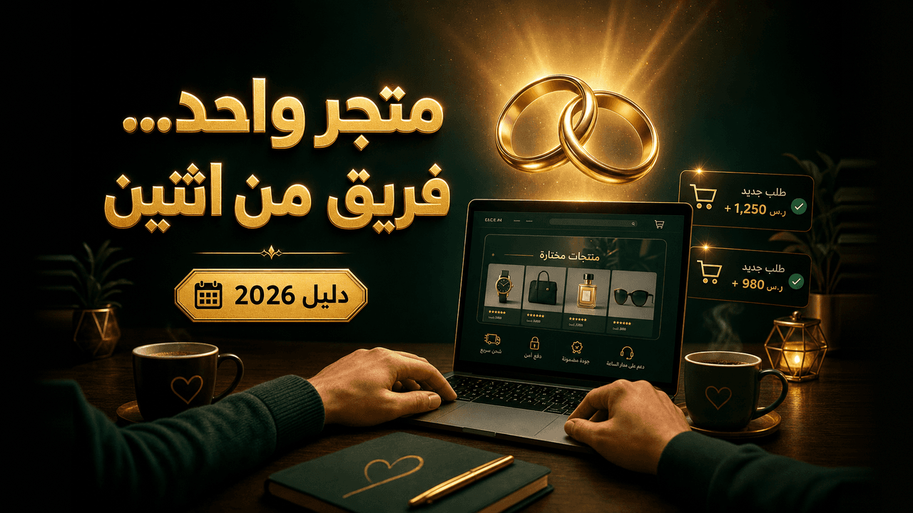 كيف يتعاون الزوجان في بناء متجر إلكتروني؟ (قصص ناجحة) 2026
