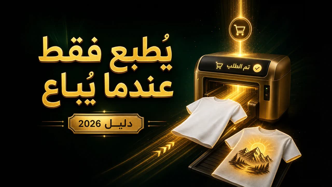 ما هو البرينت أون ديماند (Print on Demand)؟ وكيف أبدأ؟ (2026)