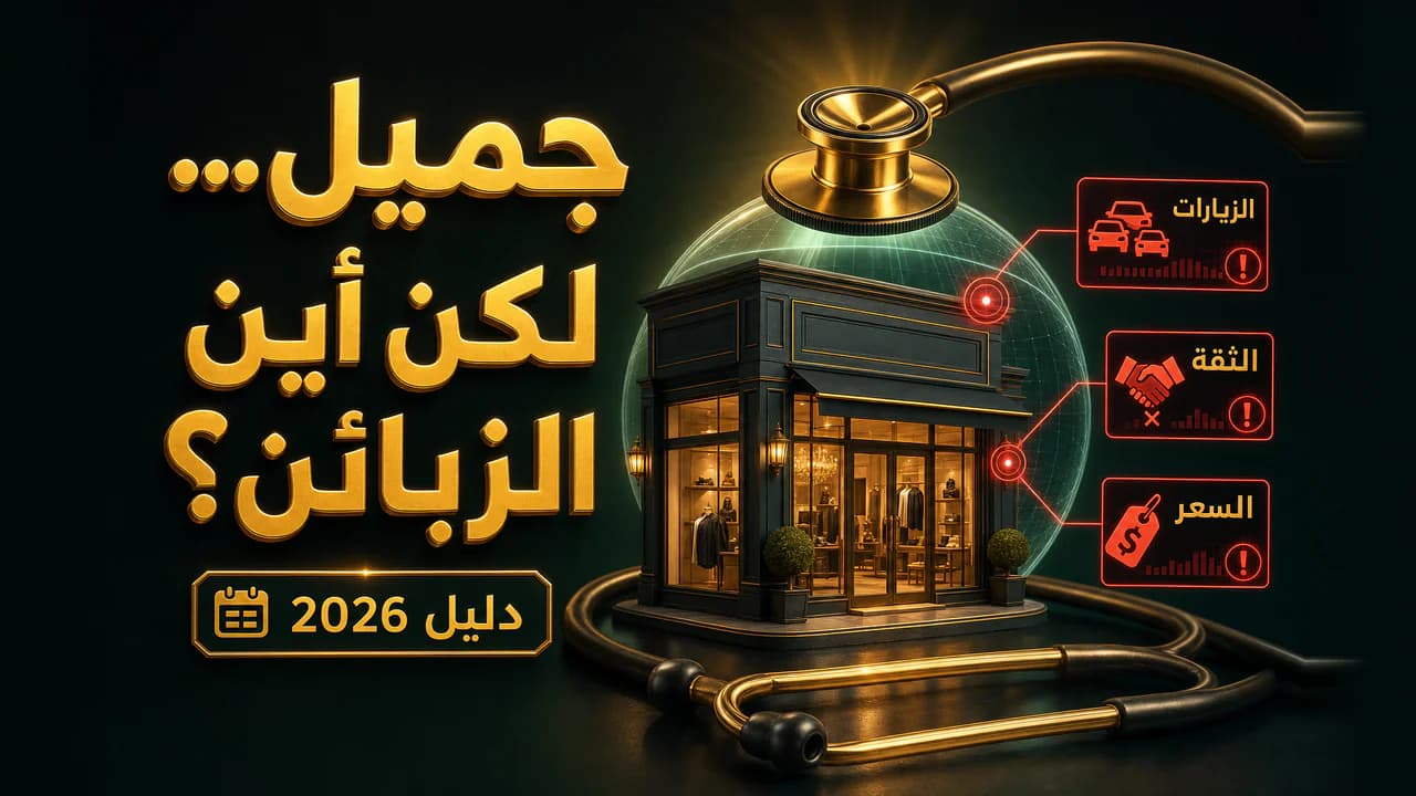 متجر جميل بدون مبيعات: التشخيص والعلاج 2026