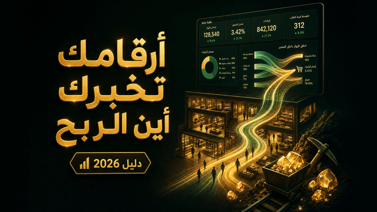 تحليل متجرك بجوجل أناليتكس: الإعداد وقراءة الأرقام (2026)