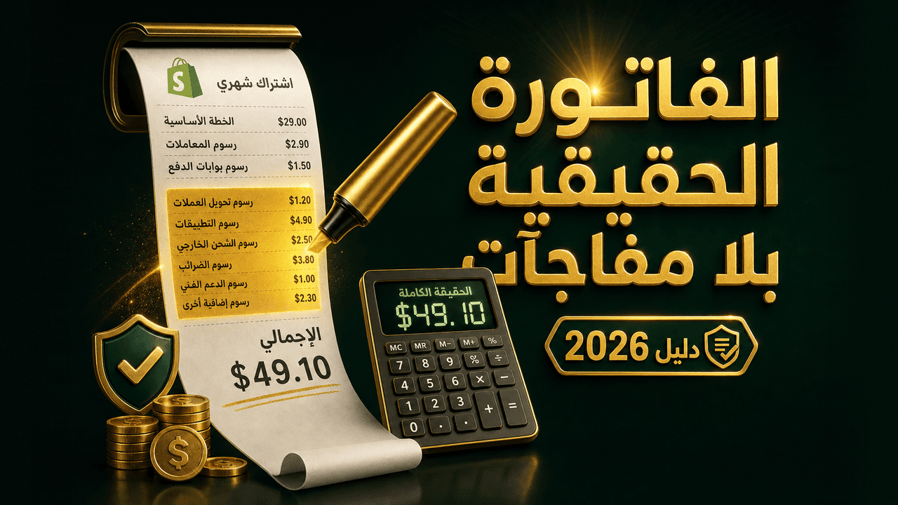 التكاليف الحقيقية لشوبيفاي: الاشتراك والرسوم الخفية 2026