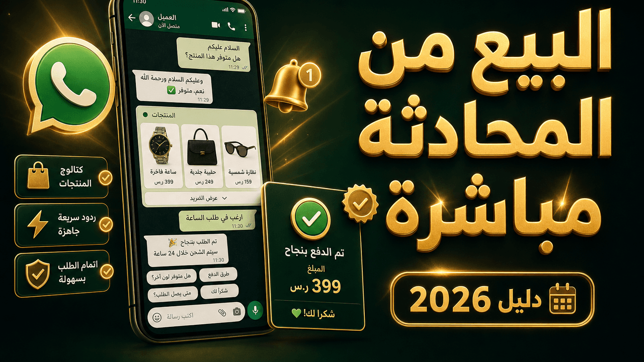 واتساب بزنس للمتاجر: كيف أستعمله للبيع والمتابعة؟ 2026